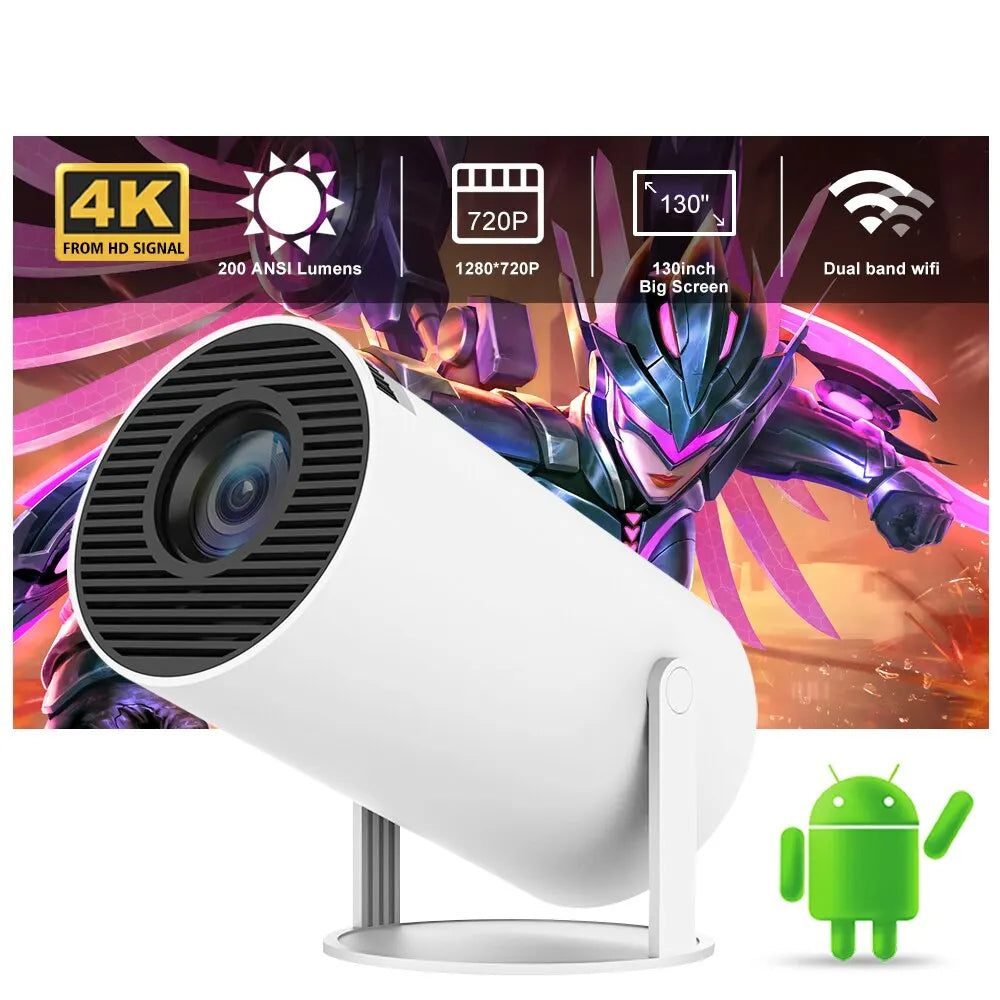 Mini Projector 4K Android  WIFI BlueTooth | Mini Beamer