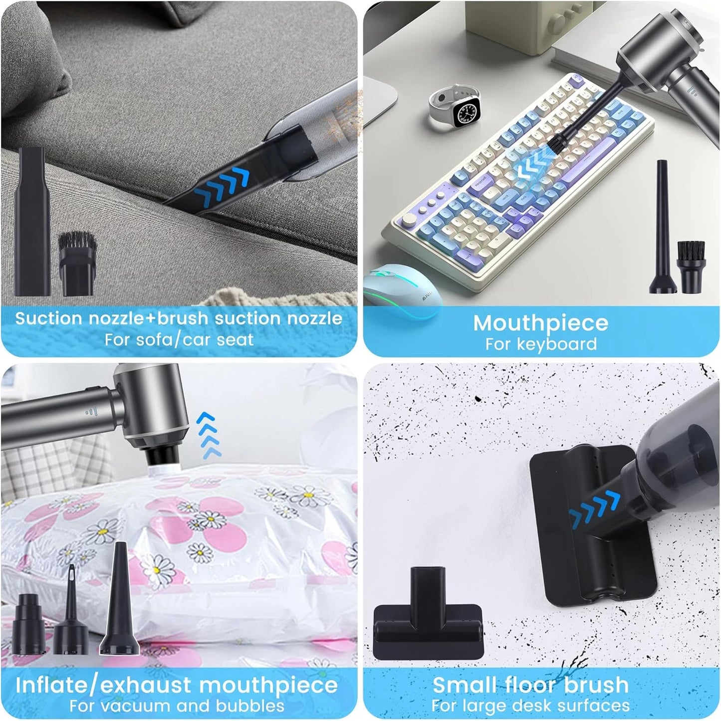 Mini Stofzuiger 4-in-1