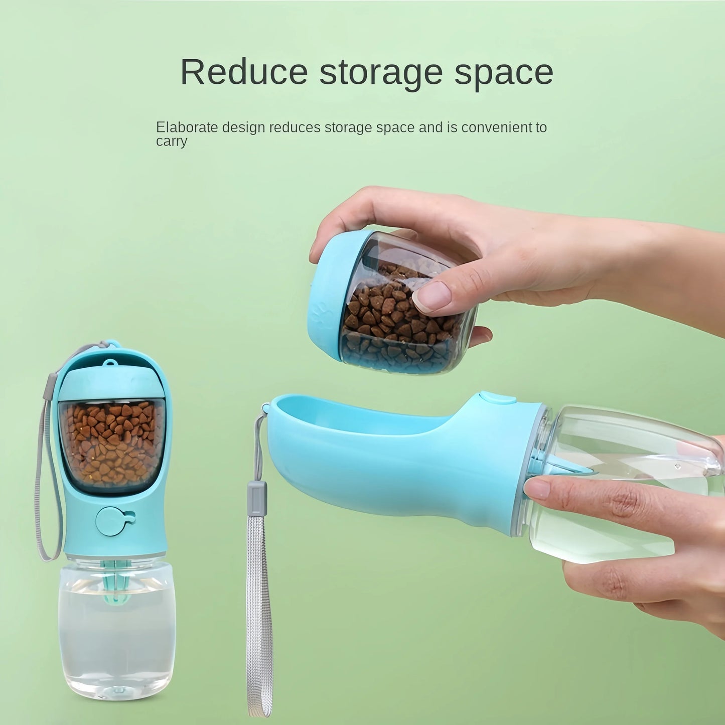 2-in-1 Drinkfles voor Huisdieren