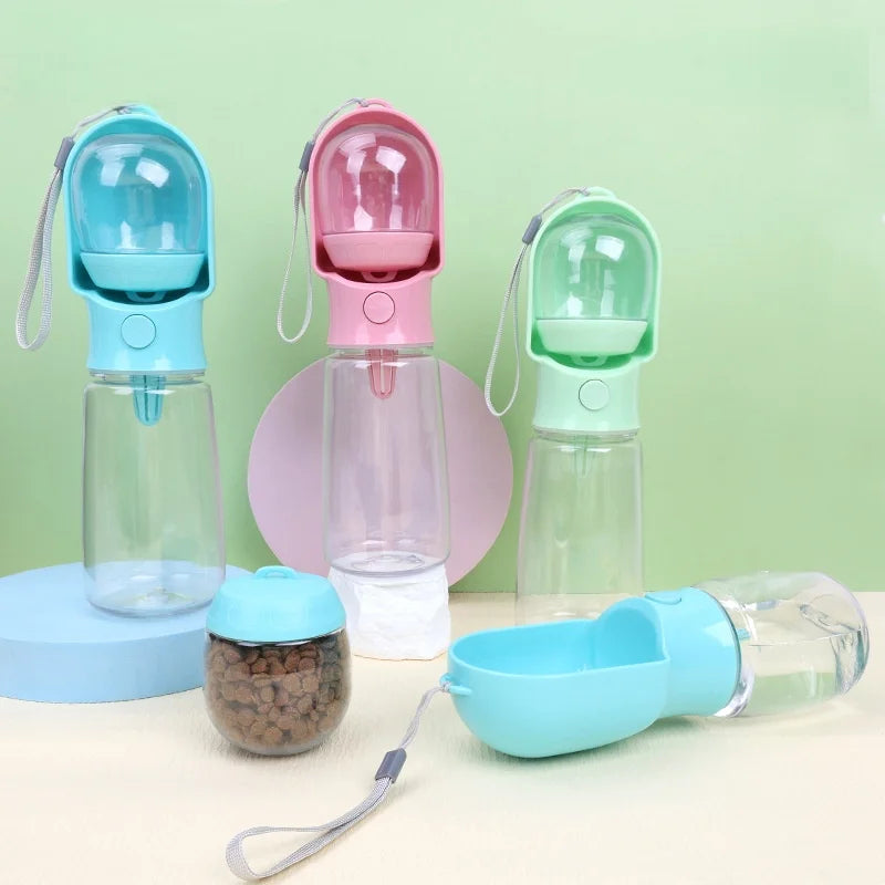 2-in-1 Drinkfles voor Huisdieren