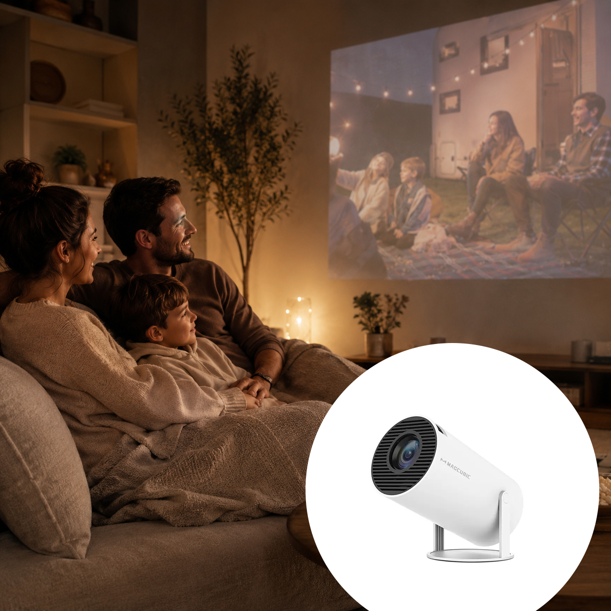Mini Projector 4K Android  WIFI BlueTooth | Mini Beamer